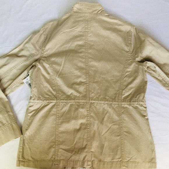 Kensie Jeans Women's Beige Khaki Tan Anorak‎ Jacket Size Small - Picture 3 of 11